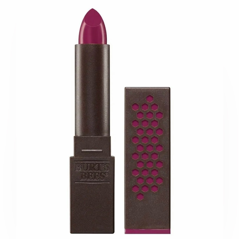 Burt's Bees Lipstick 100% Natural Moisturizing 511 Magenta Rush X2 NEW